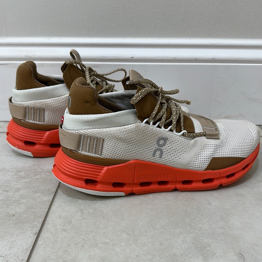 On Running Cloudnova Sneakers with Orange Soles